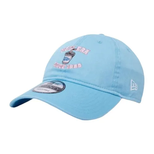 New Era Хлопковые кепки унисекс небесно-голубого цвета