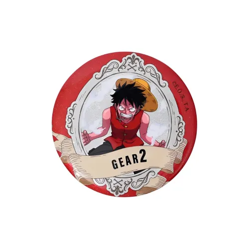 TOEI ANIMATION Monkey D. Luffy One Piece Круглый Double Flash Badge GEAR1 GEAR5 Badge Merchandise Badges