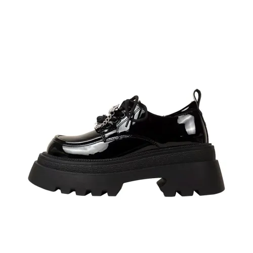 A M Casual Женский Глянцевый Черный