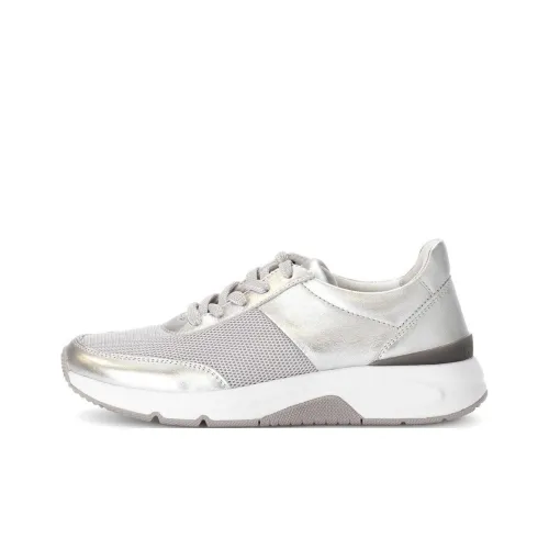 Gabor Rollingsoft Low Топ Повседневная обувь Женская Серебряная