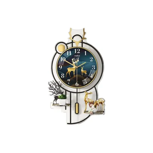 Meishida Механизм с плавным ходом секундной стрелки Стена Часы Унисекс Синий