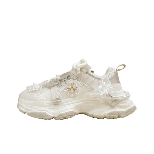 A M Амортизаторы Shock Slip-resistant Abrasion-resistant Breathable Low Top Footwear Women's White