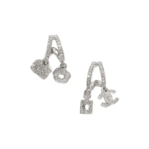 Серьги CHANEL Унисекс Серебряные