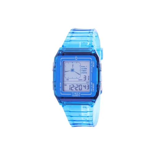 TIMEX Наручные часы Кварцевый механизм Смольный ремешок 35 мм Серый циферблат Унисекс