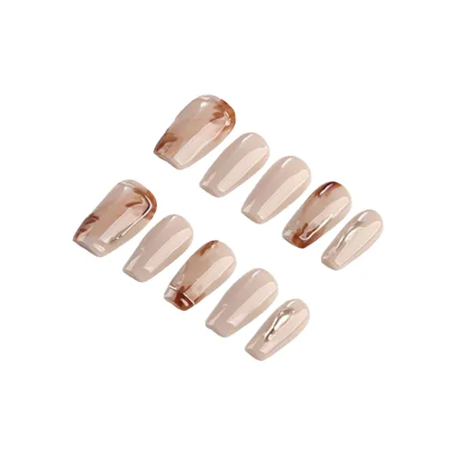 Fanze Handcrafted False Nail Средний LADDER Амбер Смудж 25мм