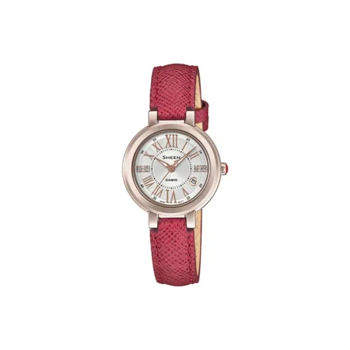 CASIO SHEEN Кварцевый механизм Часы Женские Серый циферблат