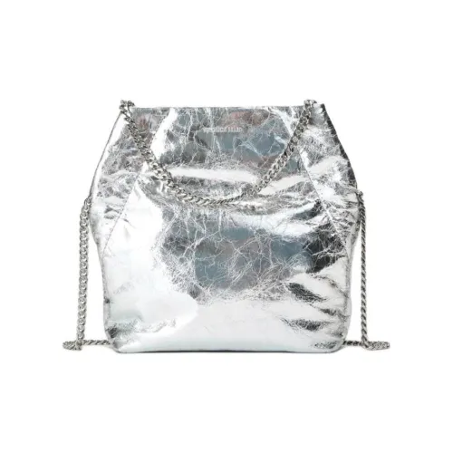 Veronica Beard Кожа Сумка через плечо Маленькая Сумка Женская Серебряный