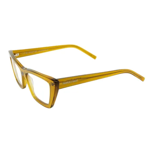 SAINT LAURENT Ацетат Квадратные Оправы для Очков Женские Желтые