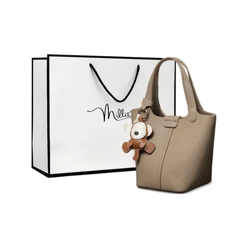 MILLIE'S Сумка из коровьей кожи с синтетической кожей сумка через плечо сумка на плечо стандартная женская слоновая серый