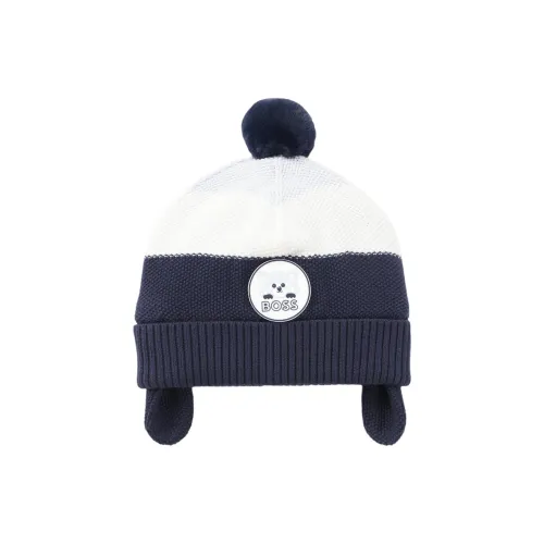 BOSS Хлопок Пряжа из хлопка Искусственная шерсть Шапки-бини для детей Темно-синий