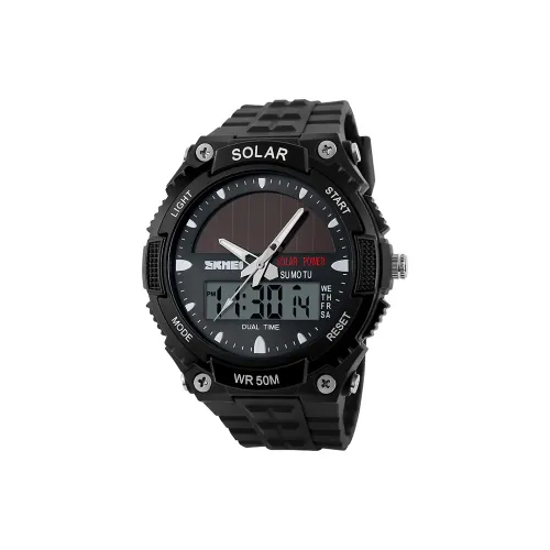 SKMEI Электронный Механизм ПУ (полиуретан) Ремешок Часы Унисекс Черный Циферблат