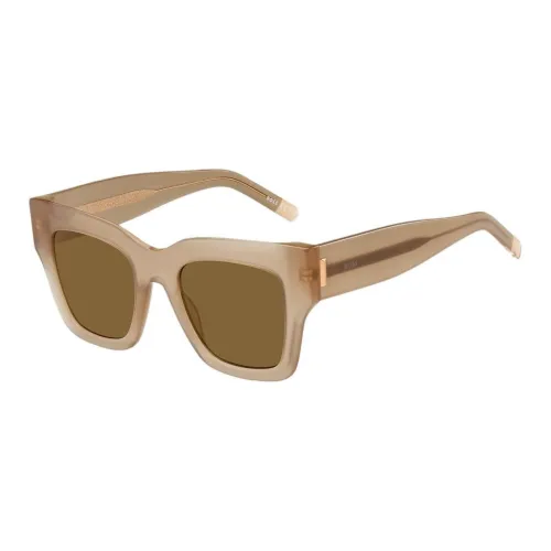 BOSS Металл Bio Based Ацетилцеллюлоза Опал Квадрат Солнцезащитные очки Женские Светло-бежевый