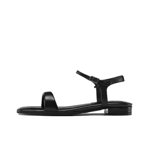 7or9 Темный шоколад Pudding Collection One Ремень Сандалии 1,5 см Женские