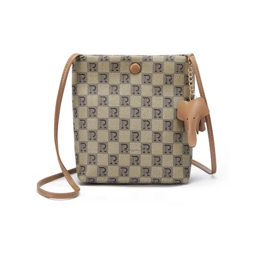 RED DRAGONFLY ПВХ ведрообразная сумка плечевая сумка Unisex Light Кофейный Темно-Кофейный