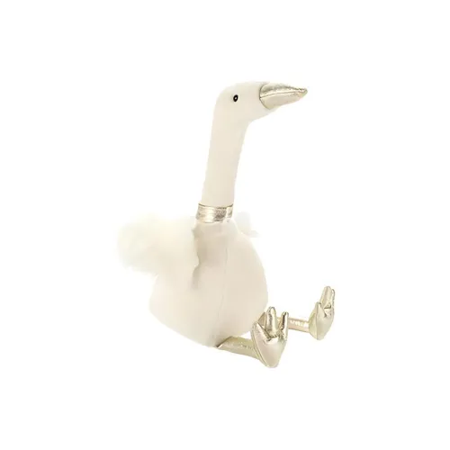 JELLYCAT Bird Collection Искрящийся Снег Гусь Куклы Плюшевая кукла 33 см Высота в сидячем положении