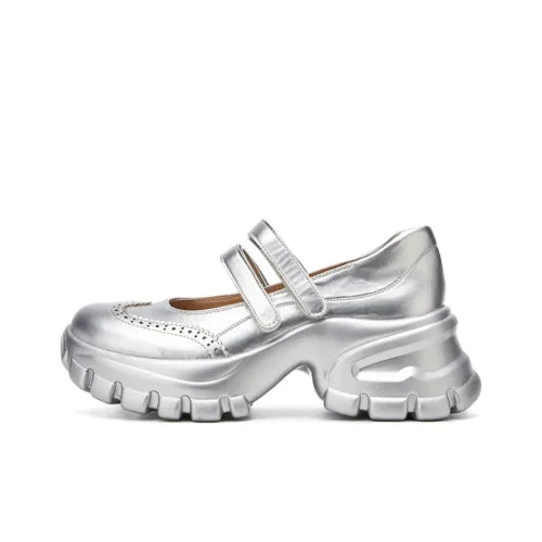 15 MINS Грубый каблук Туфли Мэри Джейн Женские