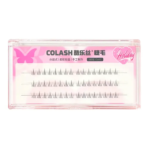 KULESI Little Пламя Искусственные ресницы Lower Eyelashes 3 ряда из 48 кластеров