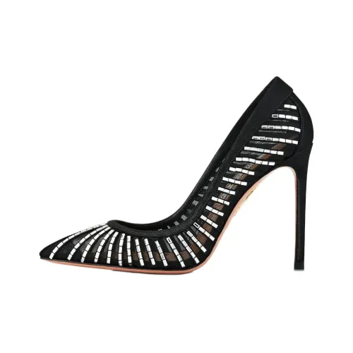AQUAZZURA Passions Узкий каблук Высокие каблуки 10,5 см Женские Черный
