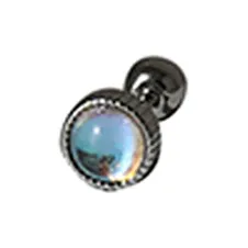 GUDUD Титановые и стальные серьги-гвоздики для мужчин