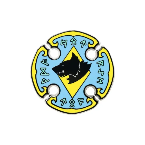 STARFORGED Космос Волк Многоцветный Эмаль Булавка Звездное небо Casting Warhammer 40K Faction Collection Значки