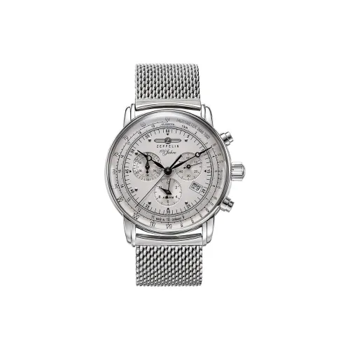 ZEPPELIN Hundred Years Collection Кварцевый механизм Мужские часы Часы Серебристый циферблат