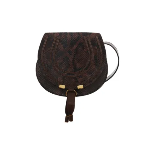 Chloe Marcie Козья кожа Сумка через плечо Маленькая женская сумка шоколадный коричневый