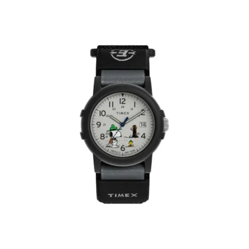 TIMEX Мужские часы Кварцевый механизм Тканевый ремешок 40 мм Белый циферблат