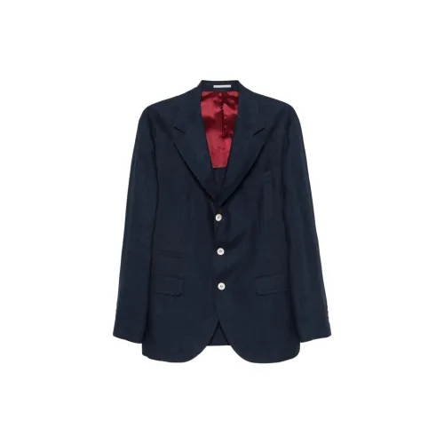 BRUNELLO CUCINELLI Деловой костюм мужской синий