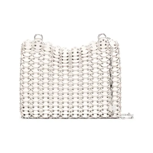 Paco Rabanne Сумка через плечо из коровьей кожи сумка на плечо обычная женская кремовая серебряная