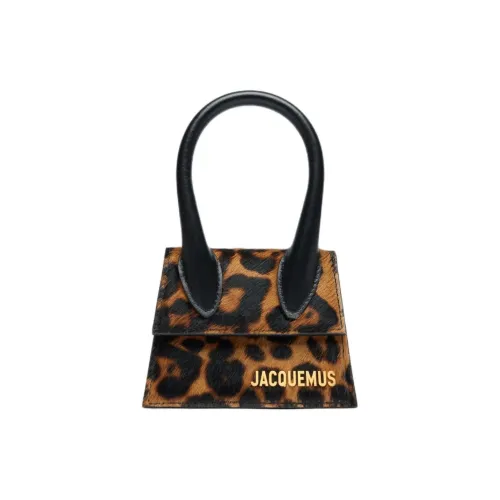 Jacquemus Телячья кожа Сумка через плечо Мини Женская с принтом Leopard