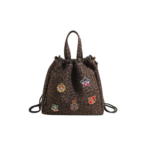 SEVENMOONS Холст Рюкзак Унисекс Леопардовый принт
