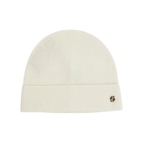 Hugo Boss Кашемир Шерсть Смесовая шерсть Металл Трикотажная ткань Шапки-бини Женские Бежевый