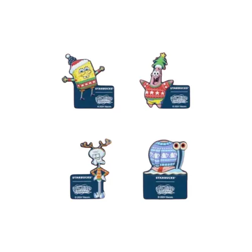 Starbucks Creative Accessory Happiness Family Full Set X SPONGEBOB SQUAREPANTS Губка Боб Коллаборация