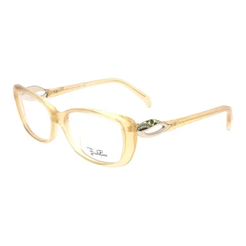 EMILIO PUCCI Ацетат Нерегулярная форма Оправа для очков Женская Золото