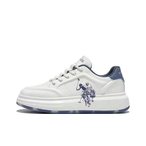 U.S. POLO ASSN. Низкие кроссовки для скейтбординга мужские белые и синие