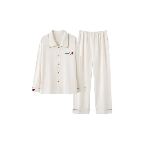 WANANNI Пижамный комплект Женский Белый