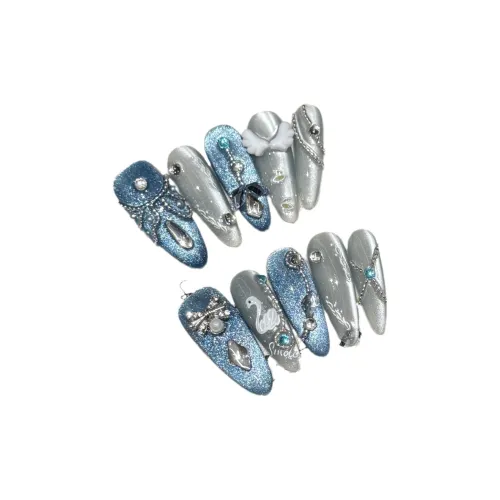 Fanze Mermaid Princess Эксклюзивный Премиум Мода Богиня Стиль Instagram Средний LADDER Синий Smudge 22 мм