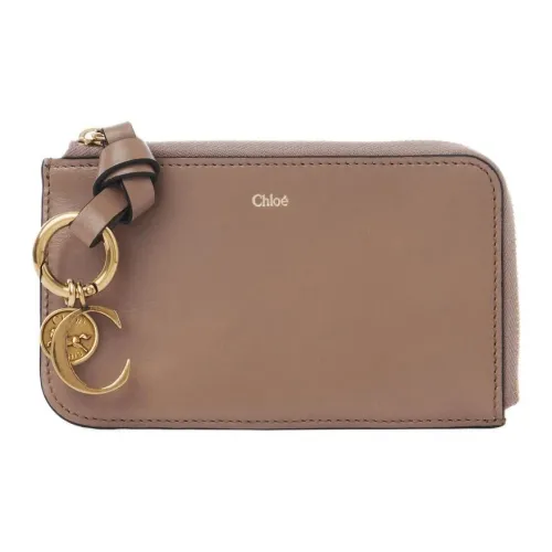 Chloe Alphabet Телячья кожа Кошелек Женские Коричневый