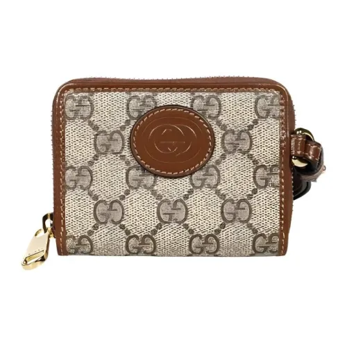 GUCCI Cotton Wallet Regular Men's Brown