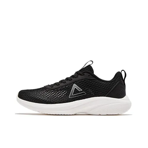 PEAK Беговые кроссовки Low Top Черный Белый Мужской