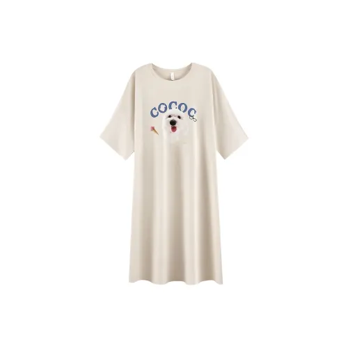 PBENO PD Ночная сорочка Женская Бежево-желтая