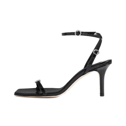 Aeyde Hallie One Strap Sandals 7,5cm Women's Black Aeyde Hallie One Ремешок Сандалии 7,5см Женские Черные