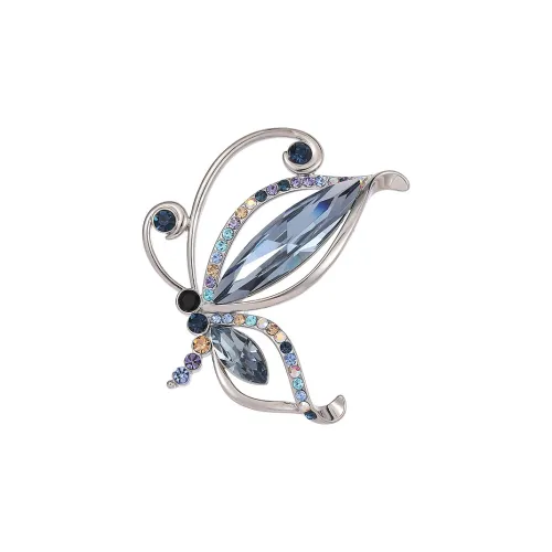 Фиолетовый экологически чистый сплав броши женские