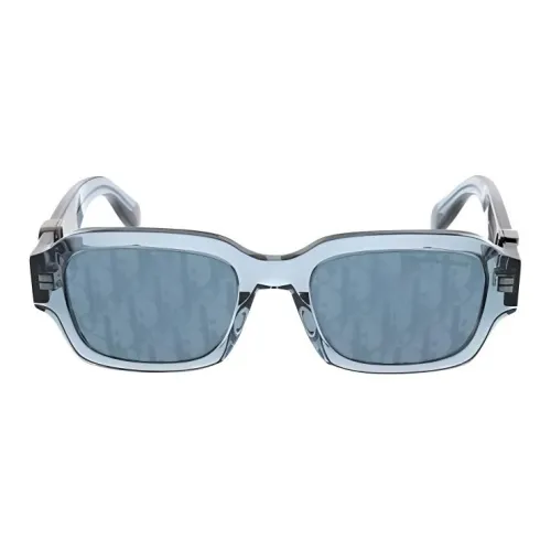 DIOR Ацетат Квадратные Солнцезащитные Очки Женские Синие