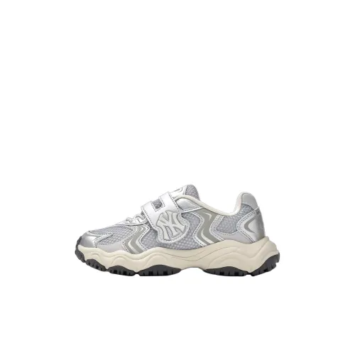 MLB New York Yankees Противоскользящий Устойчивый к истиранию Дышащий Низкий Топ Повседневный Серебряный Детский