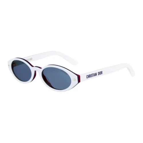 DIOR В зависимости от официального сайта OVAL SUNGLASSES Женские Белые