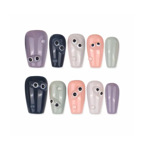 PURUITI Creative Lively Collection Handcrafted False Nail MID Длина (размер в длину) Трапеция Ручная работа Jump Цвет