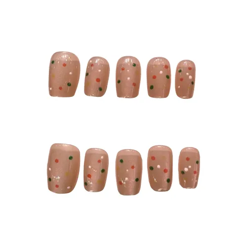 Fanze Винтаж Полка Дот Мода Осветляющий Короткий ЛЕДЕР Многоцветный Смудж 15мм