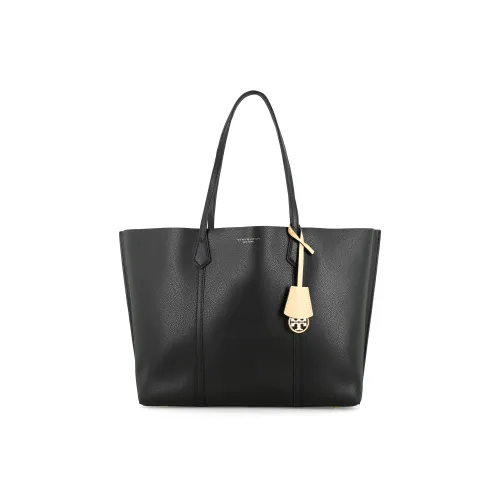TORY BURCH Perry Кожа Тоут Сумка Сумка для покупок Сумка на плечо Сумка Женская Черная