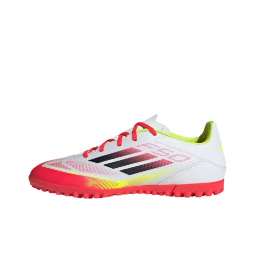 Adidas F50 Series Slip-resistant Abrasion-resistant Football Cleats Unisex White Red Adidas F50 Series Противоскользящие Износостойкие Футбольные бутсы Унисекс Белый Красный